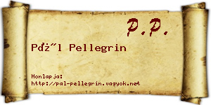 Pál Pellegrin névjegykártya